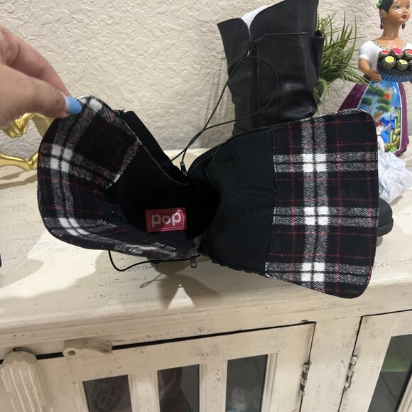 JELLYPOP Hailey KETO MOTO BLACK MOTORCYCLE Hailey MIDCALF BIKER BOOTS 9.5M Women - Picture 14 of 14